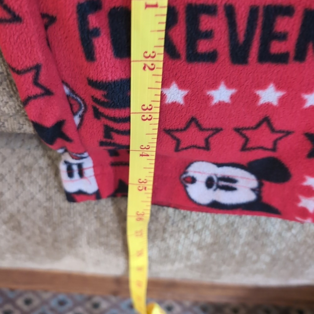 Disney Mickey Mouse‎ Forever Pajama Bottoms Size Teen Large, Black/Red - Picture 2 of 3